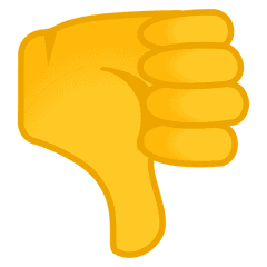 Thumbs Down Icon - Thumbs Down Emoji Transparent Png