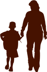 Transparent Png Svg Vector File - Parent Child Silhouette Transparent