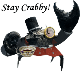 Is That A Crab With Top Hat And Monocle - Imgur Crab With Top Hat And Monocle Png