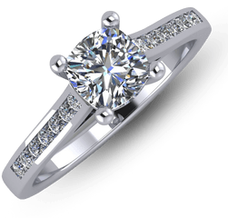 Bespoke Wedding Ring - Diamond Png