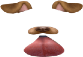 Snapchat Filters Clipart Tongue - Dog Filter Snapchat Png