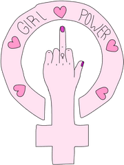 Sooo Reminds Me Of You Jes - Girl Power Middle Finger Png