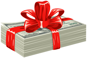 Money Dollars Gift Euro Free Download Image - Free PNG