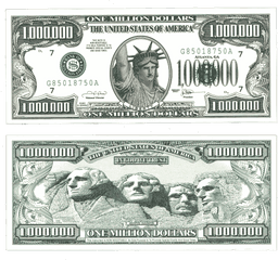 Do They Really - Million Dollar Bill Print Png