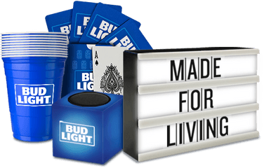 Bud Light House Party Kit - Bud Light Made For Living Png