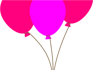 Feliz CumpleaÃ±os Rosa Png Clipart - Pink Balloons Clipart Png Transparent