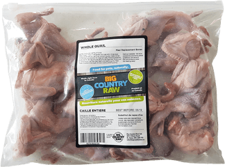 Quail Whole 2lb Bag 10 - 12pc Big Country Raw Beef Png