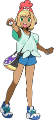 Hd Custom Female Pokemon Trainer - Pokemon Alola Female Trainer Png