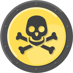 Death Skull Metal Symbol Yellow - Transparent Png U0026 Svg Clip Art Of Toxic Chemicals