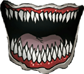 Download Scary Mouth Png Vector Freeuse - Creepy Scary Cartoon Monster Mouth
