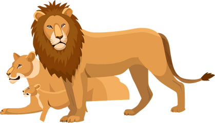 Over 200 Free Lion Vectors - Transparent Lion Family Clipart Png