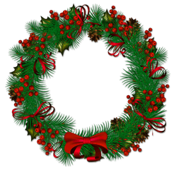 Fullsize Of Christmas Wreath Png Large - Christmas Wreath Png Transparent