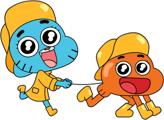 The Amazing World Of Gumball Png File - Cute Gumball And Darwin