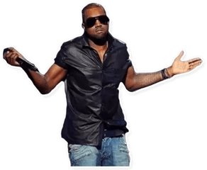 Sticker Maker - Kanye West Kanye Shrug Png