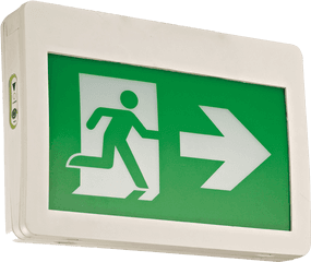 Es2 - Series Selfpowered Led Running Man Exit Sign Emergency Exit Signage To Right Png