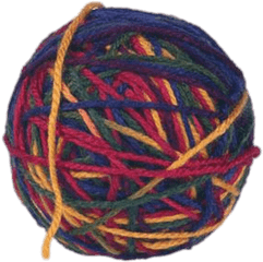 Ball Of Coloured Wool Transparent Png - Yarn Ball