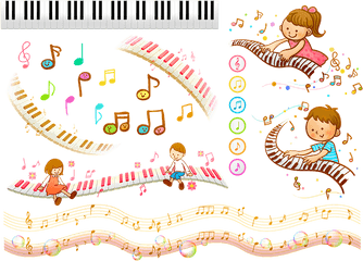 Free Photo Music Note Background Digital Paper Piano - Musical Notes Background Png