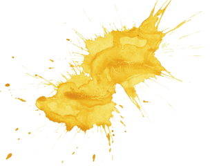 Watercolor Splatter Png Transparent - Yellow Paint Splash Png