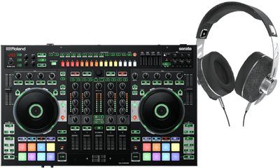 Roland Dj - 808 Serato Dj Controller W Floyd Rose Fr52 Black 3d Headphones Roland 808 Dj Png