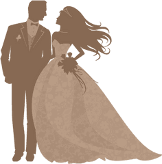 Graphic Free Download Forgetmenot Cakes - Bride And Groom Png Silhouette