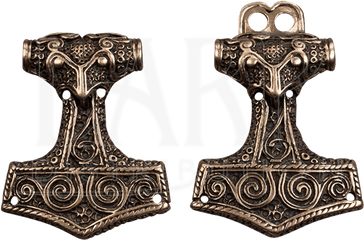 Mjolnir Clasp - Antique Png