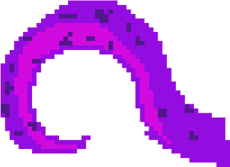 Tentacle Pixel Art Maker - Transparent Asteroid Pixel Art Png