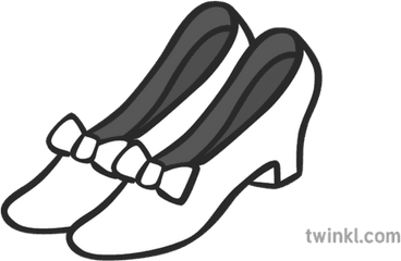 Ruby Slippers Black And White - Ruby Slippers Black And White Png