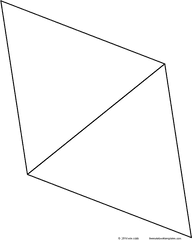 Basic Shape Folds U2013 Large Triangles Free Notebook Templates - Tz 32 Png