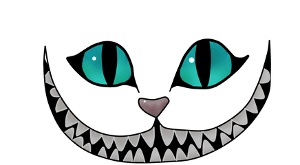 Cheshire Cat Png Picture - Alice In Wonderland Cat Smile Png