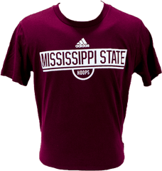 Adidas Mississippi State Hoops Short Sleeve Tee Campus - Short Sleeve Png