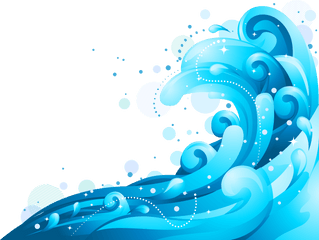 Free Transparent Wind Wave Png Download - Blue Wave Design Background