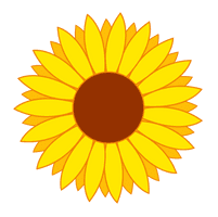 Vector Flower Art Sunflower Free PNG HQ