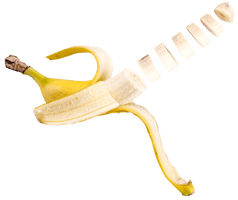 Fresh Slice Banana PNG File HD