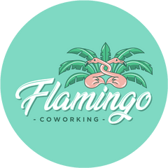 Flamingo Coworking - Black Circle Png