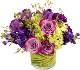 Shades Of Purple Bouquet - Floribunda Png