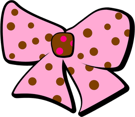 Pink And Brown Bow Png Svg Clip Art For Web - Download Clip Ribbon For Girls Clipart