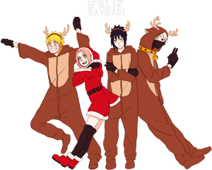 Sasusaku Merry Christmas Png Transparent Tumblr