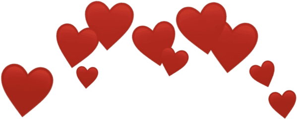 Red - Black Heart Emoji Transparent Background Png