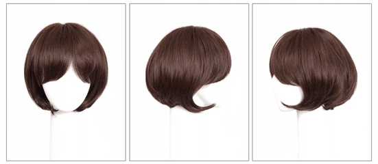 Download Short Hair Png Transparent - Lace Wig