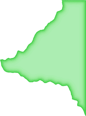 Bradford Abstract Style Maps 13 Green Glow - Horizontal Png