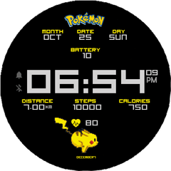 Pikachu Animation By December7 - Amazfit Gtr U2022 42mm Dot Png