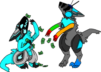 Pixilart - Itu0027s Raining Money By Pikakiju Fictional Character Png