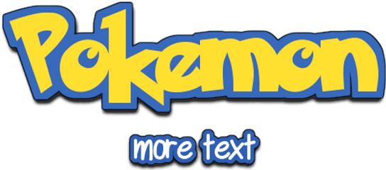 Textcraft - Pokemon Letters Font Generator Png