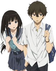 Cute Anime Couple Png Free Download All - Hyouka Oreki Png