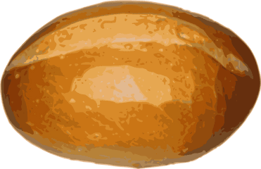 Library Of Pumpkin Bread Slice With - Big Roll Of Bread Png