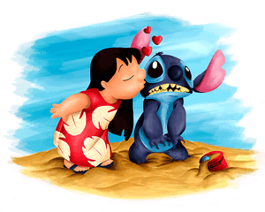 Lilo And Stitch Yoga Mat For Sale - Clipart Lilo And Stitch Png