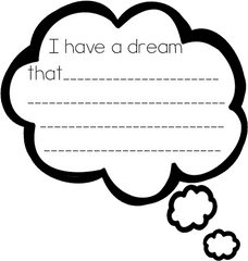 Have A Dream Clip Art Png Image - Printable I Have A Dream Speech Bubble