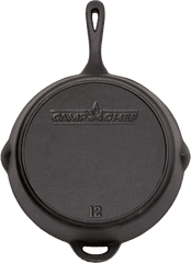 12 Inch Seasoned Cast Iron Skillet - Pendant Png