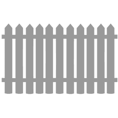 White Picket Fence Png Image - White Picket Fence Clipart Png