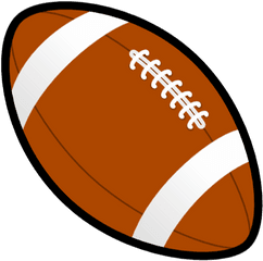 Football Line Art Free Clip - Rugby Ball Free Clipart Png